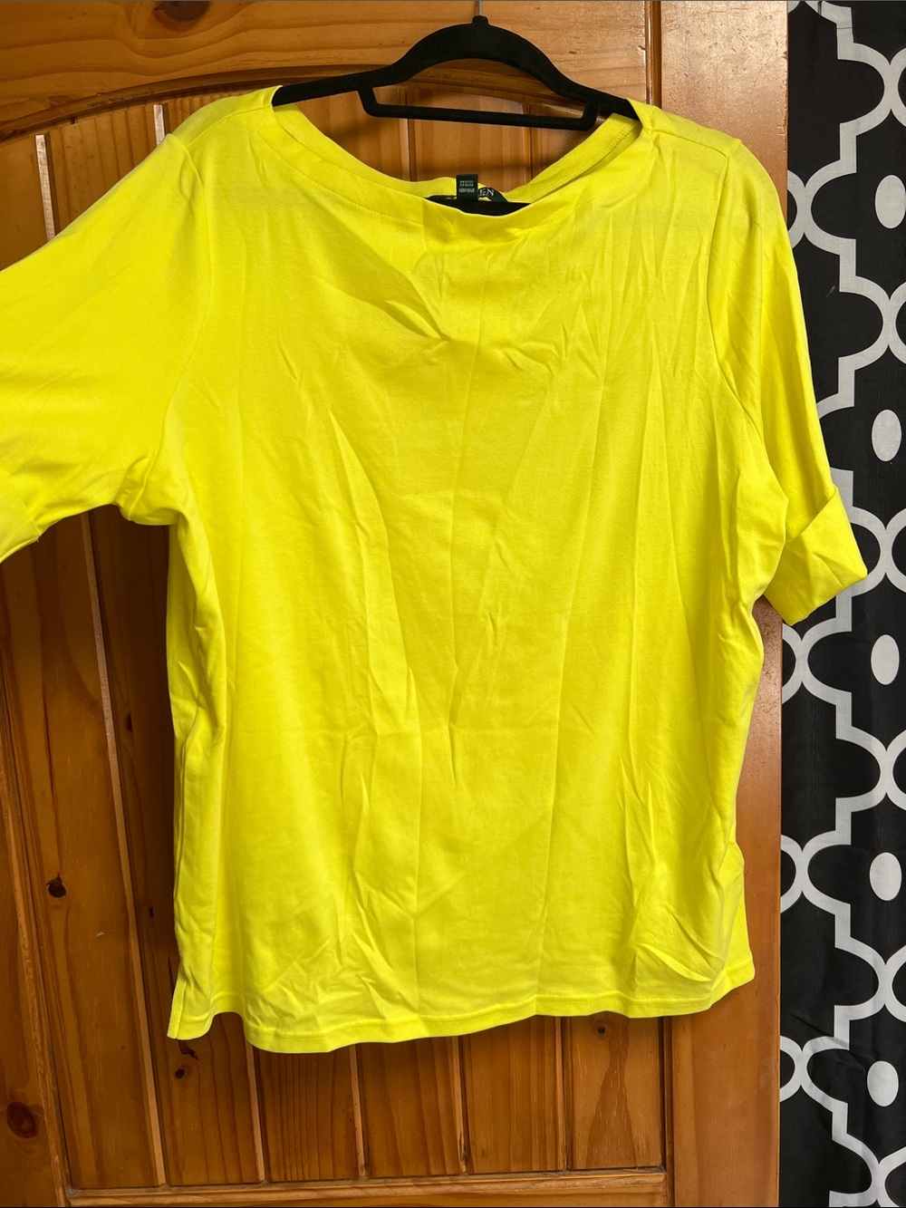 Lauren Ralph Lauren Lemon Yellow Short-Sleeve Crew Neck Shirt